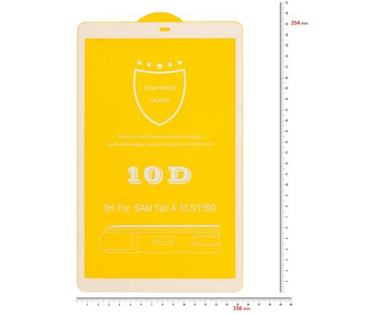 Стекло защитное BeCover Samsung Galaxy Tab A 10.5 T590/T595 White (703744), изображение 2 Стекло защитное BeCover Samsung Galaxy Tab A 10.5 T590/T595 White (703744), изображение 2