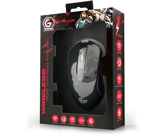 Мышка Gembird MUSGW-6BL-01 Wireless Black (MUSGW-6BL-01), изображение 3 Мышка Gembird MUSGW-6BL-01 Wireless Black (MUSGW-6BL-01), изображение 3