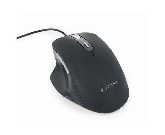Мышка Gembird MUS-6B-02 USB Black (MUS-6B-02), изображение 2 Мышка Gembird MUS-6B-02 USB Black (MUS-6B-02), изображение 2