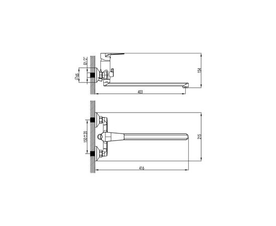 Змішувач Corso DF-2C240C (9632210), зображення 2 Змішувач Corso DF-2C240C (9632210), зображення 2