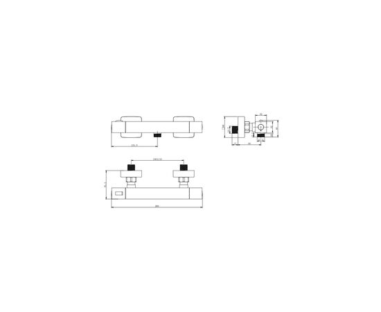 Змішувач Corso PANARO ED-2D185C (9659300), зображення 5 Змішувач Corso PANARO ED-2D185C (9659300), зображення 5