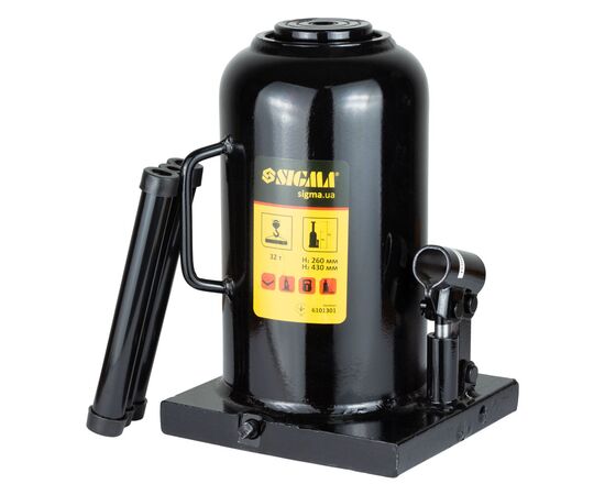 Домкрат Sigma гидравлический бутылочный 32т H 260-430мм (6101301)