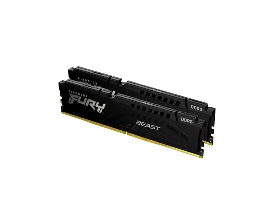Модуль пам'яті для комп'ютера DDR5 64GB (2x32GB) 4800 MHz FURY Beast Black Kingston Fury (ex.HyperX) (KF548C38BBK2-64), зображення 2 Модуль пам'яті для комп'ютера DDR5 64GB (2x32GB) 4800 MHz FURY Beast Black Kingston Fury (ex.HyperX) (KF548C38BBK2-64), зображення 2