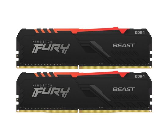 Модуль памяти для компьютера DDR4 64GB (2x32GB) 2666 MHz Beast RGB Kingston Fury (ex.HyperX) (KF426C16BBAK2/64), изображение 2 Модуль памяти для компьютера DDR4 64GB (2x32GB) 2666 MHz Beast RGB Kingston Fury (ex.HyperX) (KF426C16BBAK2/64), изображение 2