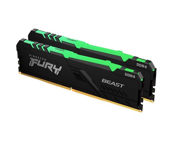 Модуль памяти для компьютера DDR4 64GB (2x32GB) 2666 MHz Beast RGB Kingston Fury (ex.HyperX) (KF426C16BBAK2/64)
