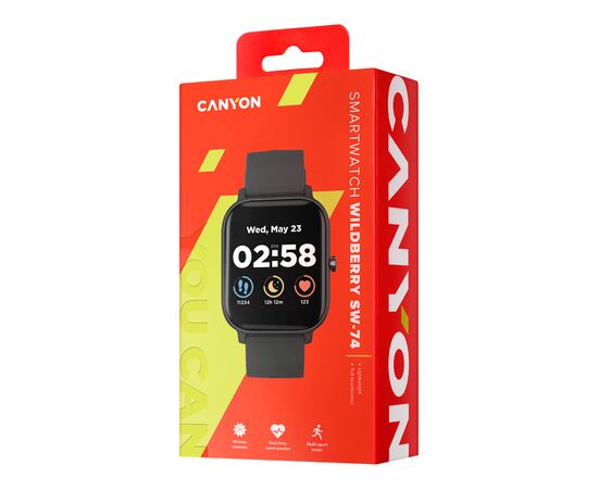 Смарт-годинник Canyon CNS-SW74BB Wildberry Black (CNS-SW74BB), зображення 6