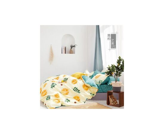 Постельное белье MirSon Бязь Premium 17-0464 Lemon Полуторный (2200003322552)