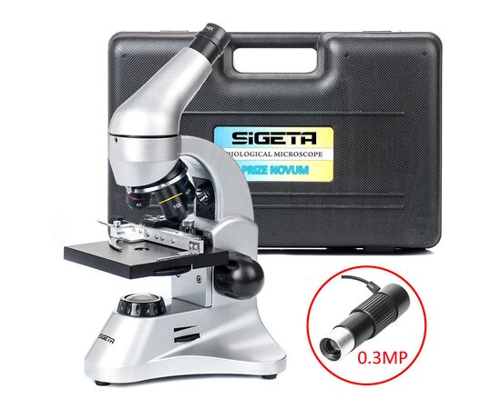 Микроскоп Sigeta Prize Novum 20x-1280x с камерой 0.3Mp (65243)