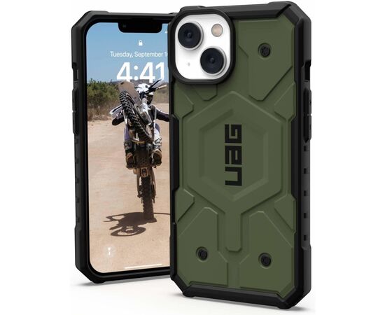 Чохол до моб. телефона Uag Apple iPhone 14 Pathfinder Magsafe, Olive (114052117272), зображення 8