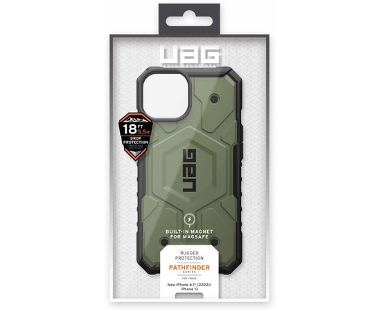 Чохол до моб. телефона Uag Apple iPhone 14 Pathfinder Magsafe, Olive (114052117272), зображення 9