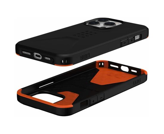 Чехол для моб. телефона Uag Apple iPhone 14 Pro Max Civilian, Black (114043114040), изображение 7