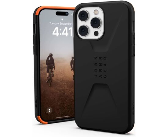 Чехол для моб. телефона Uag Apple iPhone 14 Pro Max Civilian, Black (114043114040), изображение 8