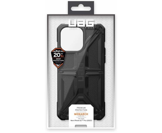 Чехол для моб. телефона Uag Apple iPhone 14 Pro Max Monarch, Black (114035114040), изображение 9