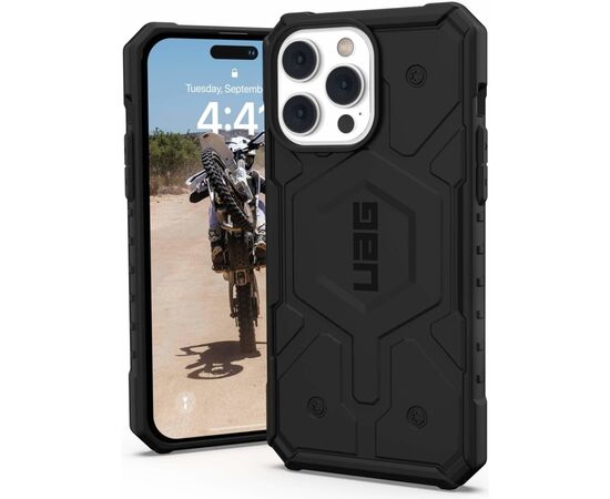 Чохол до моб. телефона Uag Apple iPhone 14 Pro Max Pathfinder Magsafe, Black (114055114040), зображення 8 Чохол до моб. телефона Uag Apple iPhone 14 Pro Max Pathfinder Magsafe, Black (114055114040), зображення 8