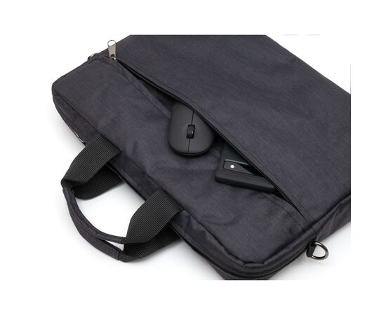 Сумка для ноутбука Vinga 14-15" NB140M melange black (NB140MBK), изображение 5 Сумка для ноутбука Vinga 14-15" NB140M melange black (NB140MBK), изображение 5