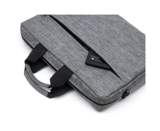 Сумка для ноутбука Vinga 14-15" NB140M melange gray (NB140MGY), изображение 5 Сумка для ноутбука Vinga 14-15" NB140M melange gray (NB140MGY), изображение 5