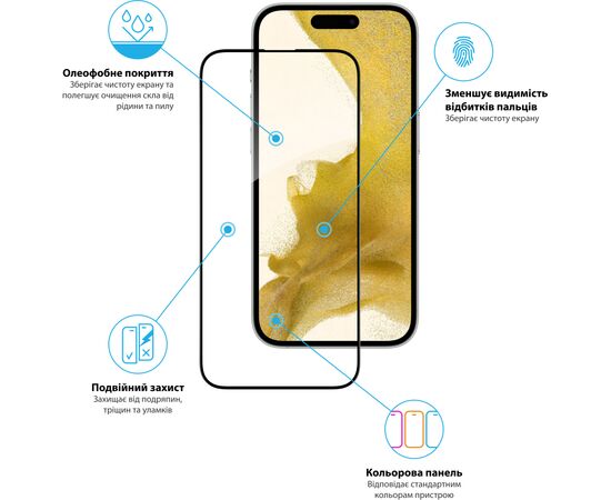 Стекло защитное Global Full Glue Apple iPhone 14 Pro Max (1283126541865), изображение 3 Стекло защитное Global Full Glue Apple iPhone 14 Pro Max (1283126541865), изображение 3