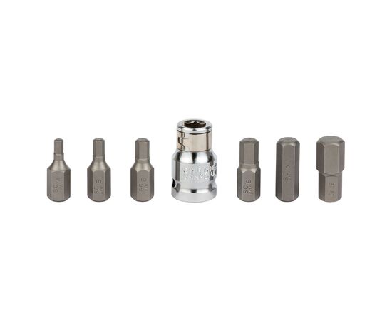 Набор бит Ultra HEX 1/2" 7шт S2 (4013202), изображение 2 Набор бит Ultra HEX 1/2" 7шт S2 (4013202), изображение 2