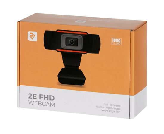 Веб-камера 2E FHD USB Black (2E-WCFHD), изображение 7 Веб-камера 2E FHD USB Black (2E-WCFHD), изображение 7