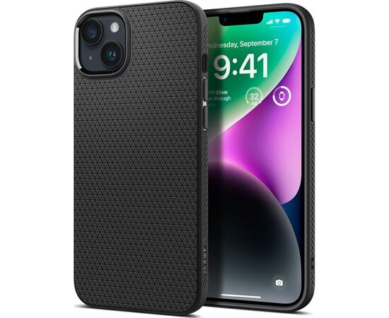 Чехол для моб. телефона Spigen Apple iPhone 14 Liquid Air, Matte Black (ACS05037)