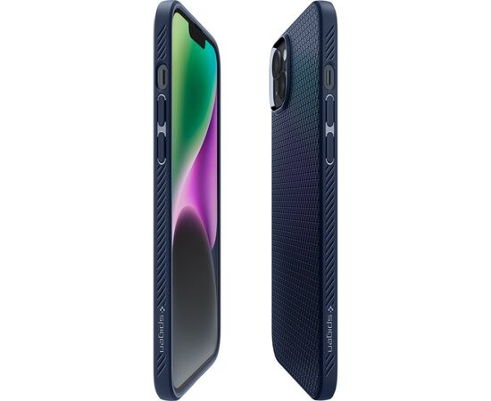 Чехол для моб. телефона Spigen Apple iPhone 14 Liquid Air, Navy Blue (ACS05038), изображение 9 Чехол для моб. телефона Spigen Apple iPhone 14 Liquid Air, Navy Blue (ACS05038), изображение 9