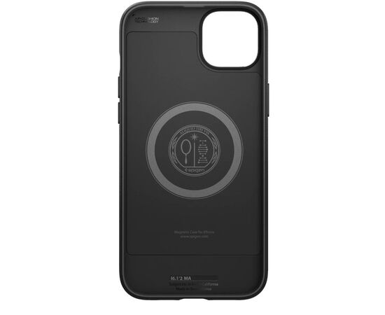 Чехол для моб. телефона Spigen Apple iPhone 14 Mag Armor MagFit, Matte Black (ACS05065), изображение 7 Чехол для моб. телефона Spigen Apple iPhone 14 Mag Armor MagFit, Matte Black (ACS05065), изображение 7