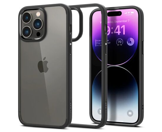 Чохол до моб. телефона Spigen Apple iPhone 14 Pro Max Ultra Hybrid, Matte Black (ACS04817)