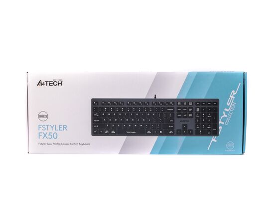 Клавіатура A4Tech FX-50 USB Grey, зображення 5 Клавіатура A4Tech FX-50 USB Grey, зображення 5