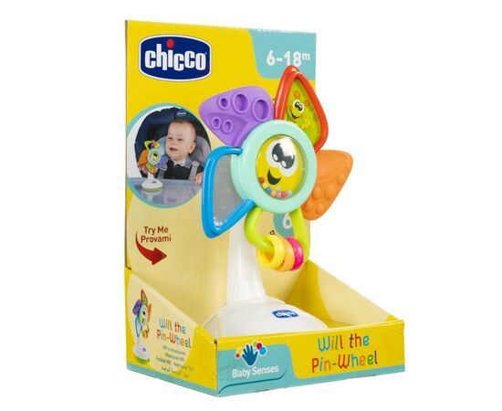 Развивающая игрушка Chicco Мельница Уил на присоске (09710.00), изображение 3 Развивающая игрушка Chicco Мельница Уил на присоске (09710.00), изображение 3
