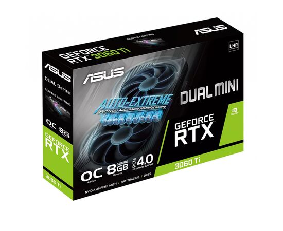 Видеокарта ASUS GeForce RTX3060Ti 8Gb DUAL OC MINI V2 LHR (DUAL-RTX3060TI-O8G-MINI-V2), изображение 7 Видеокарта ASUS GeForce RTX3060Ti 8Gb DUAL OC MINI V2 LHR (DUAL-RTX3060TI-O8G-MINI-V2), изображение 7