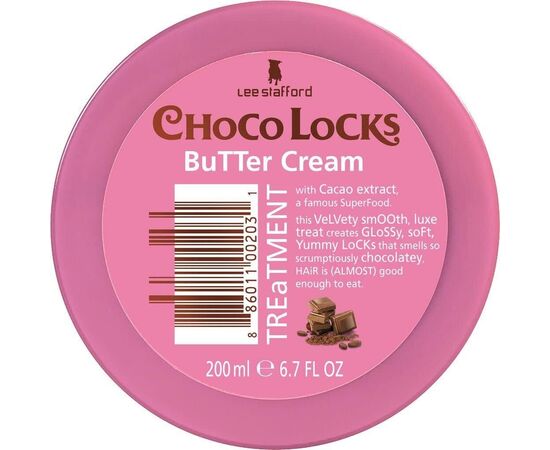 Маска для волос Lee Stafford Choco Locks для придания гладкости волосам 200 мл (886011002031)