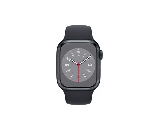 Смарт-часы Apple Watch Series 8 GPS 41mm Midnight Aluminium Case with Midnight Sport Band - Regular (MNP53UL/A), изображение 2 Смарт-часы Apple Watch Series 8 GPS 41mm Midnight Aluminium Case with Midnight Sport Band - Regular (MNP53UL/A), изображение 2