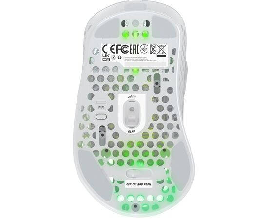 Мышка Xtrfy M4 RGB Wireless White (XG-M4-WL-WHITE), изображение 7 Мышка Xtrfy M4 RGB Wireless White (XG-M4-WL-WHITE), изображение 7