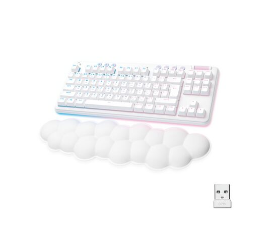 Клавіатура Logitech G715 Aurora Wireless Gaming GX Brown Lightspeed/Bluetooth UA Off-White (920-010465)