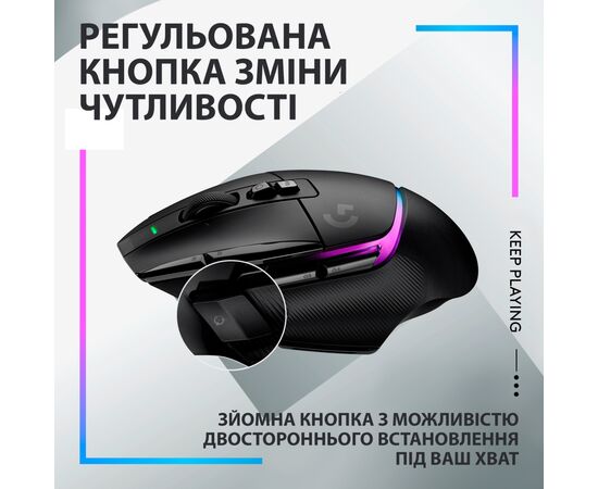 Мышка Logitech G502 X Plus Wireless Black (910-006162), изображение 6 Мышка Logitech G502 X Plus Wireless Black (910-006162), изображение 6