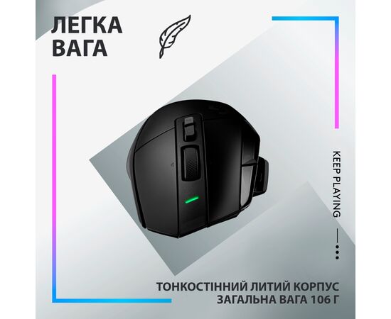 Мышка Logitech G502 X Plus Wireless Black (910-006162), изображение 8 Мышка Logitech G502 X Plus Wireless Black (910-006162), изображение 8
