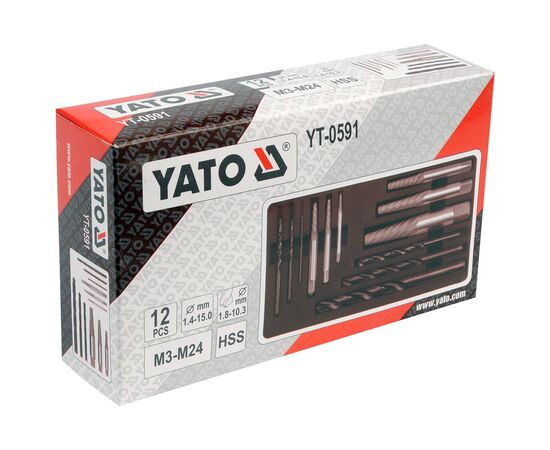 Экстрактор Yato YT-0591 набор 12шт (YT-0591), изображение 4 Экстрактор Yato YT-0591 набор 12шт (YT-0591), изображение 4