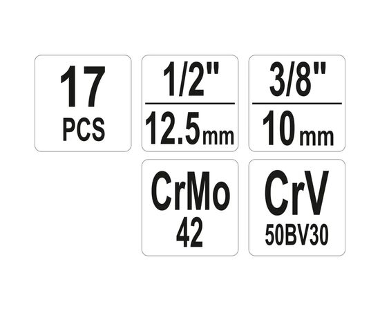 Екстрактор Yato YT-06033 набір 17шт (YT-06033), зображення 6 Екстрактор Yato YT-06033 набір 17шт (YT-06033), зображення 6