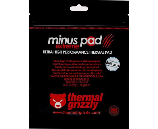 Термопрокладка Thermal Grizzly Grizzly Minus Pad Extreme 120x20x2.0 mm (TG-MPE-120-20-20-R), изображение 3 Термопрокладка Thermal Grizzly Grizzly Minus Pad Extreme 120x20x2.0 mm (TG-MPE-120-20-20-R), изображение 3