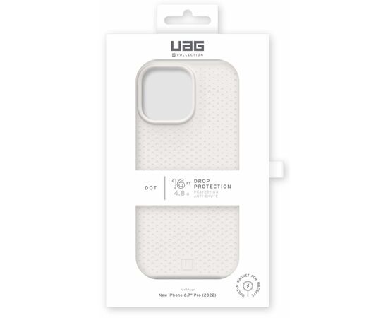 Чохол до моб. телефона Uag [U] Apple iPhone 14 Pro Max Dot Magsafe, Marshmallow (114083313535), зображення 9