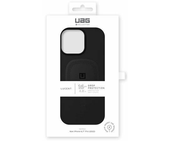 Чехол для моб. телефона Uag [U] Apple iPhone 14 Pro Max Lucent 2.0 Magsafe, Black (114079314040), изображение 7