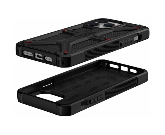 Чохол до моб. телефона Uag Apple iPhone 14 Pro Max Monarch, Kevlar Black (114035113940), зображення 7 Чохол до моб. телефона Uag Apple iPhone 14 Pro Max Monarch, Kevlar Black (114035113940), зображення 7