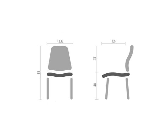 Кухонный стул Special4You Aksel white print (E6767), изображение 6 Кухонный стул Special4You Aksel white print (E6767), изображение 6