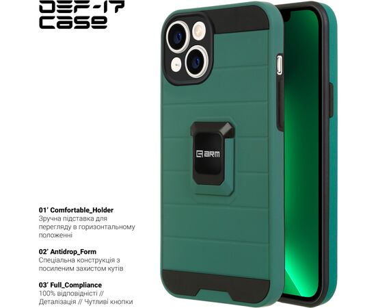 Чехол для моб. телефона Armorstandart DEF17 case Apple iPhone 13 Military Green (ARM61339), изображение 2