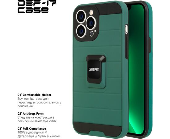 Чехол для моб. телефона Armorstandart DEF17 case Apple iPhone 13 Pro Max Military Green (ARM61343), изображение 2
