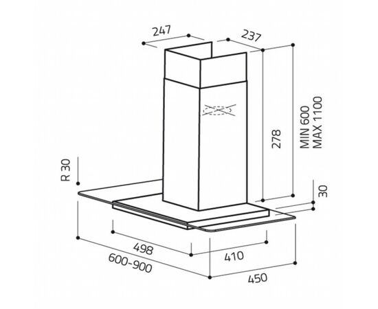 Витяжка кухонна Elica FLAT GLASS IX A/90, зображення 2 Витяжка кухонна Elica FLAT GLASS IX A/90, зображення 2