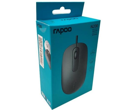 Мышка Rapoo N200 Black, изображение 7 Мышка Rapoo N200 Black, изображение 7