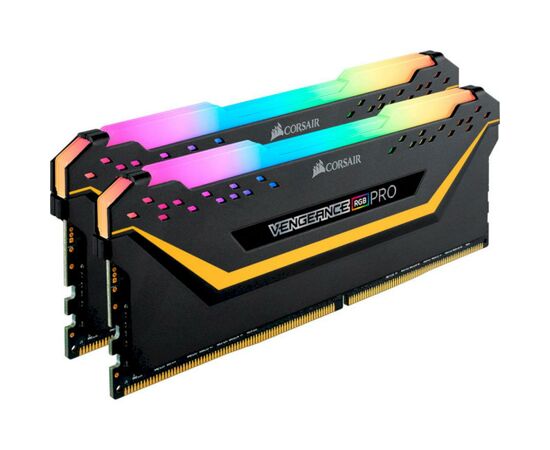 Модуль пам'яті для комп'ютера DDR4 16GB (2x8GB) 3200 MHz Vengeance RGB Pro Black Corsair (CMW16GX4M2C3200C16-TUF), зображення 3 Модуль пам'яті для комп'ютера DDR4 16GB (2x8GB) 3200 MHz Vengeance RGB Pro Black Corsair (CMW16GX4M2C3200C16-TUF), зображення 3