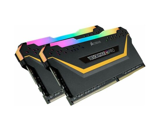 Модуль пам'яті для комп'ютера DDR4 16GB (2x8GB) 3200 MHz Vengeance RGB Pro Black Corsair (CMW16GX4M2C3200C16-TUF), зображення 4 Модуль пам'яті для комп'ютера DDR4 16GB (2x8GB) 3200 MHz Vengeance RGB Pro Black Corsair (CMW16GX4M2C3200C16-TUF), зображення 4