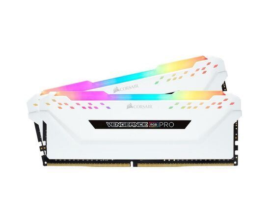 Модуль памяти для компьютера DDR4 16GB (2x8GB) 3200 MHz Vengeance RGB Pro White Corsair (CMW16GX4M2C3200C16W), изображение 2 Модуль памяти для компьютера DDR4 16GB (2x8GB) 3200 MHz Vengeance RGB Pro White Corsair (CMW16GX4M2C3200C16W), изображение 2